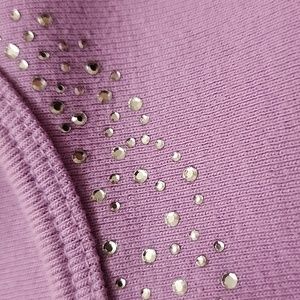 Lilac Tank Top w/Crystal Embellishment Ring around Neckline *Sz. S* EUC